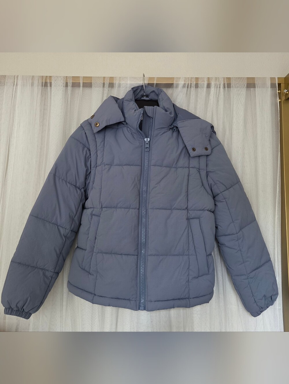 Madewell Convertible Puffer Jacket - Teapot Blue - Currently Sold Out
